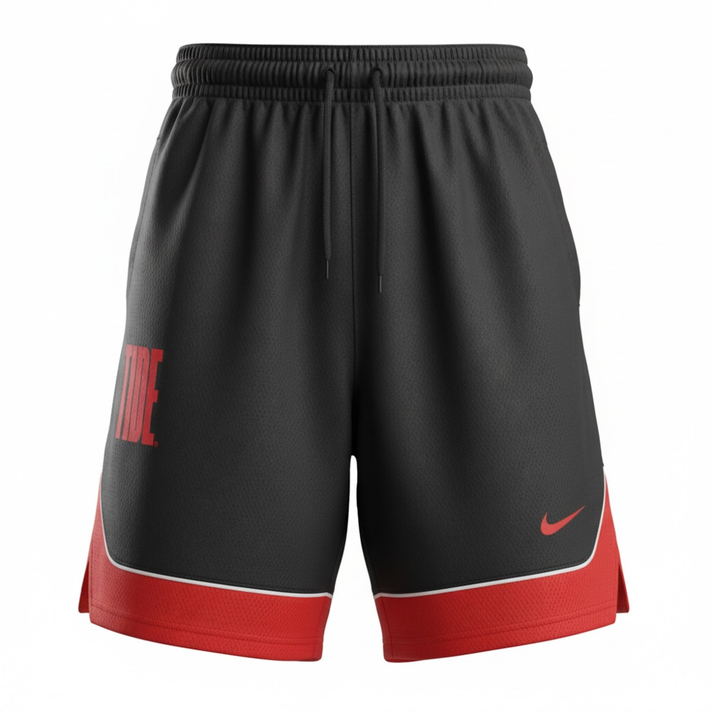 Nike Men's Crimson Tide Black Fast Break Basketball Shorts CV5064-010 Size S